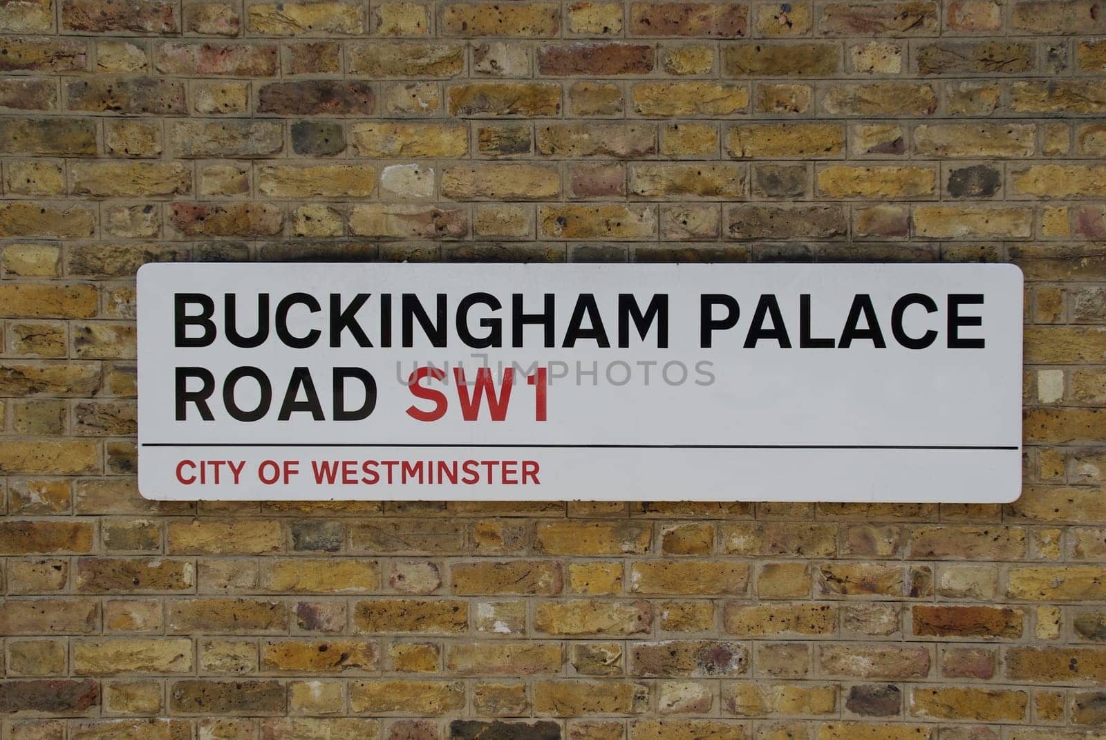 Buckingham Palace Road sign