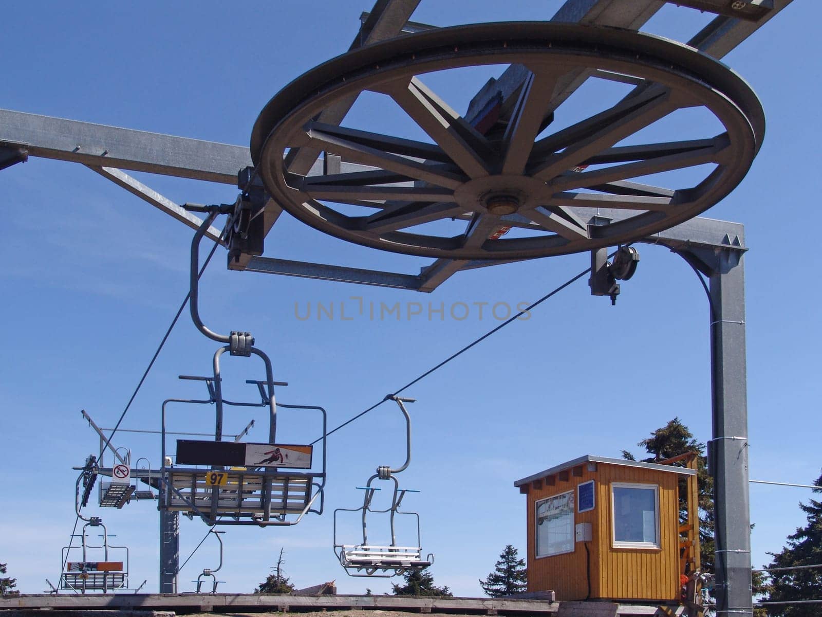 Chairlift on Klinovec