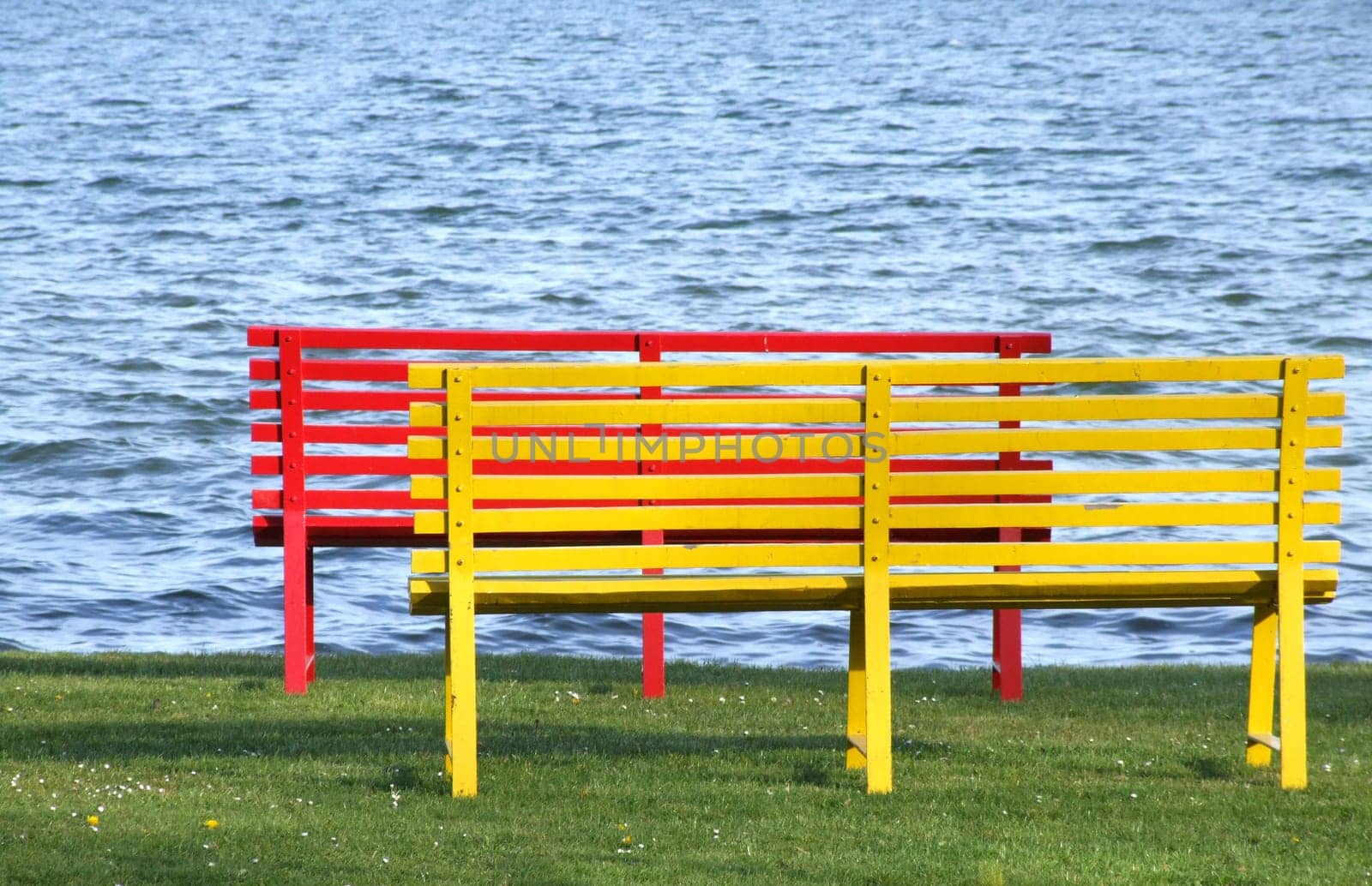 Wooden benches