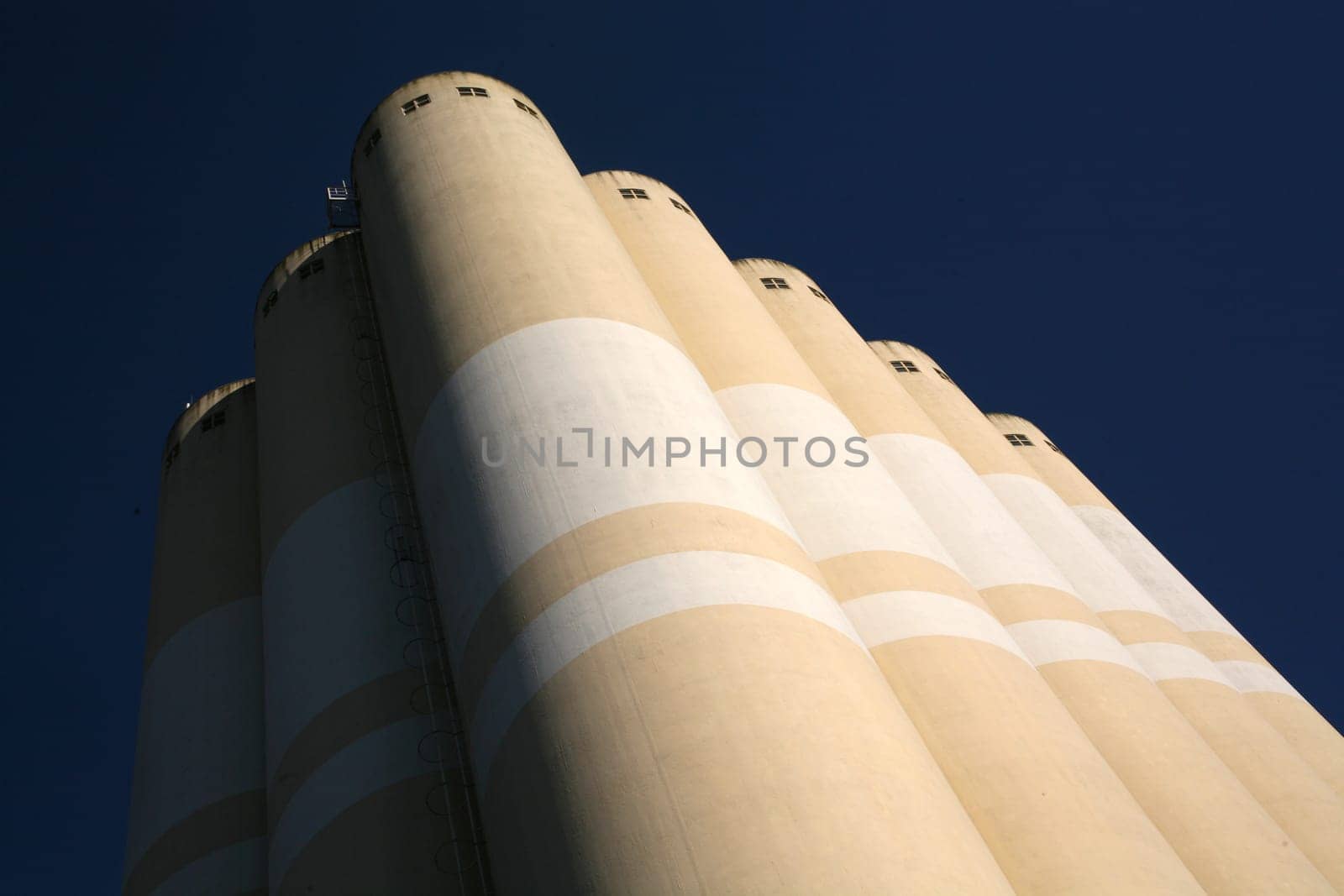 Grain silos of a mill