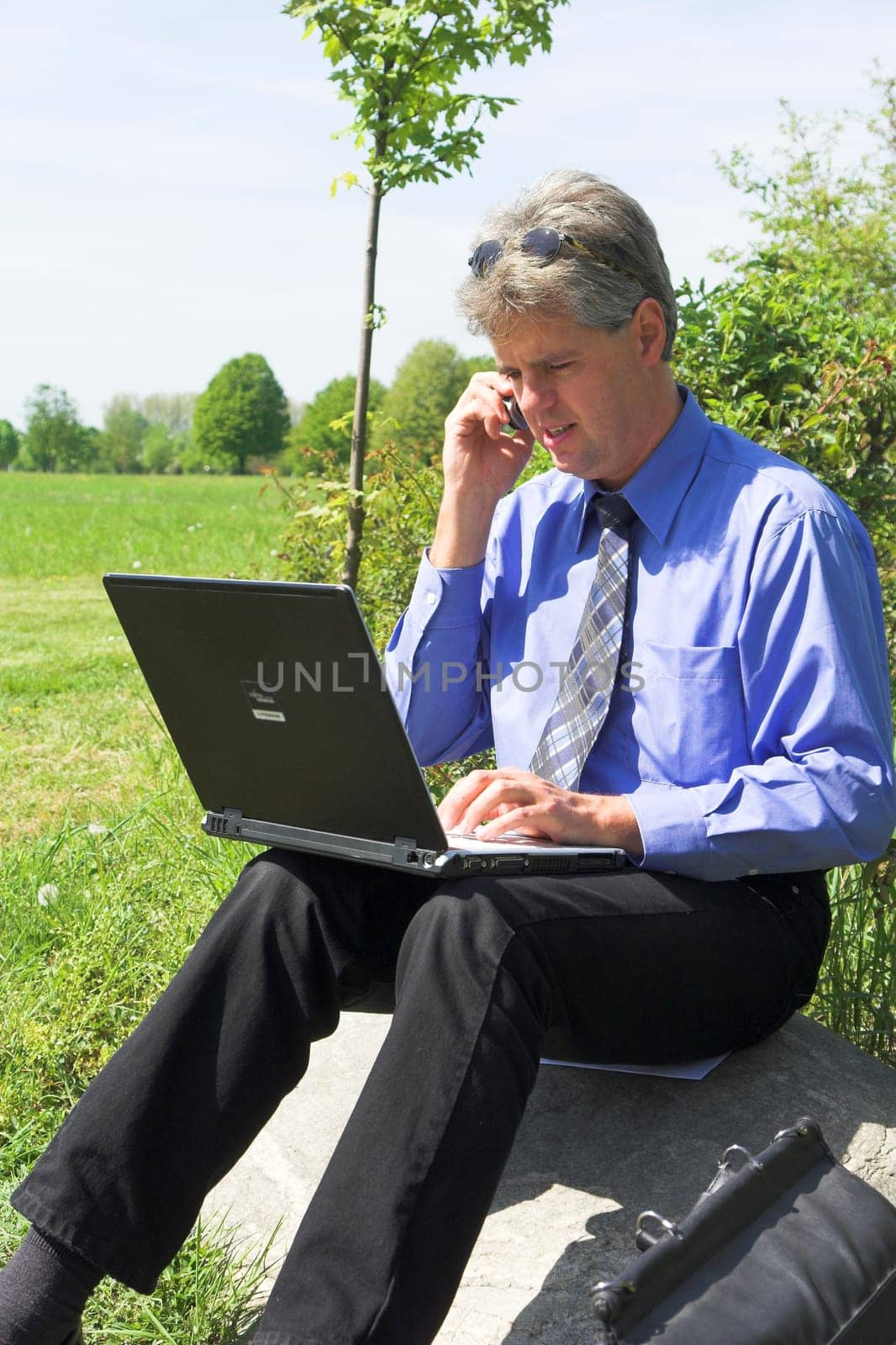 mobile businessman