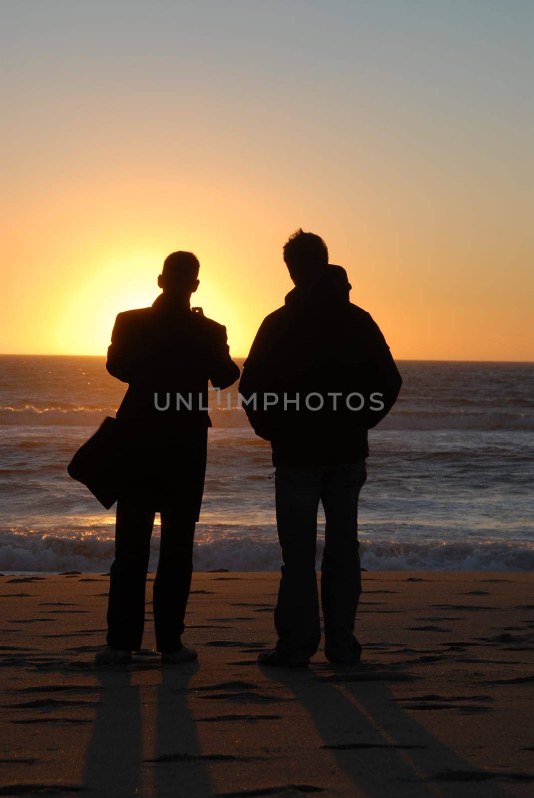Silhouette in sunset