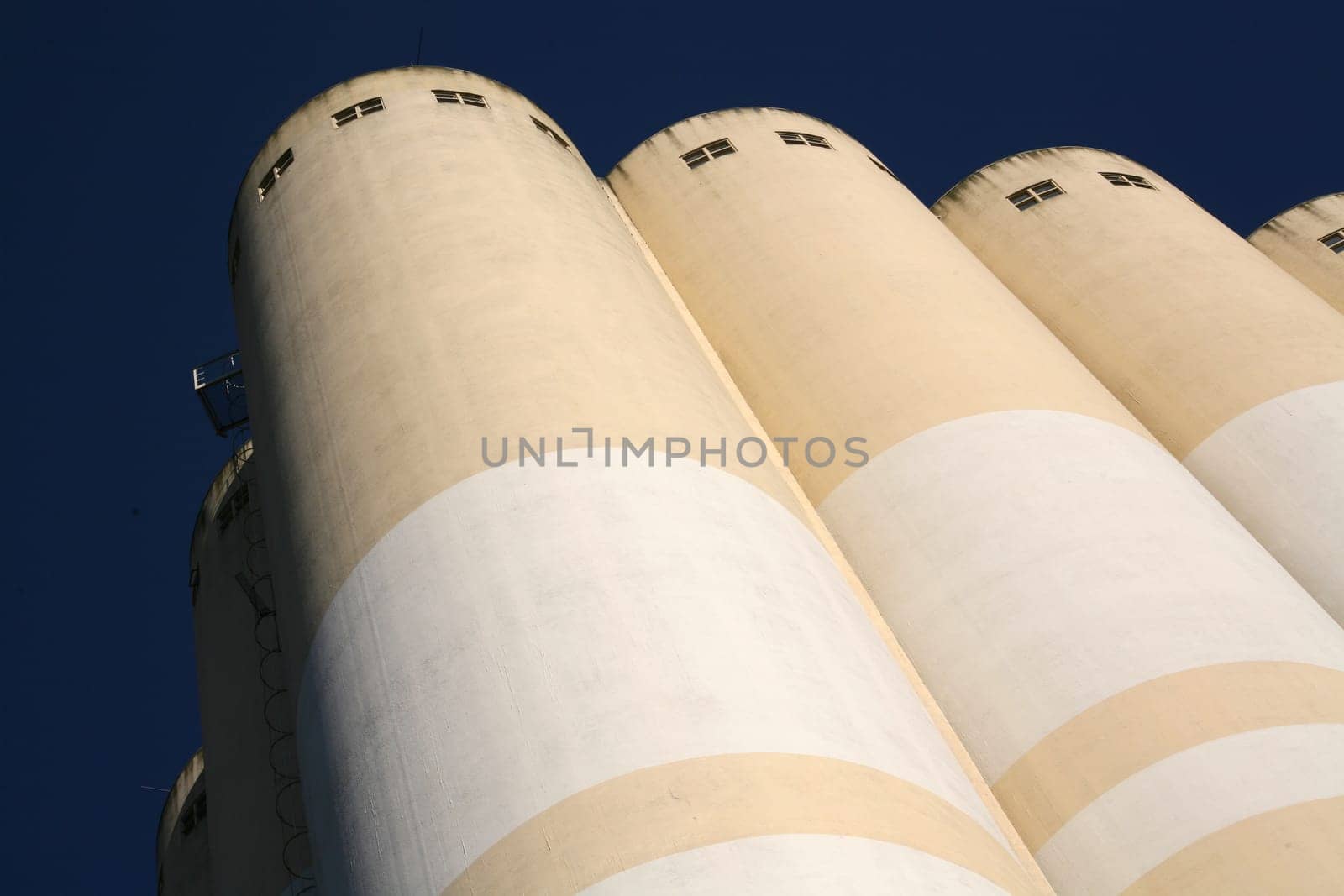 Grain silos of a mill