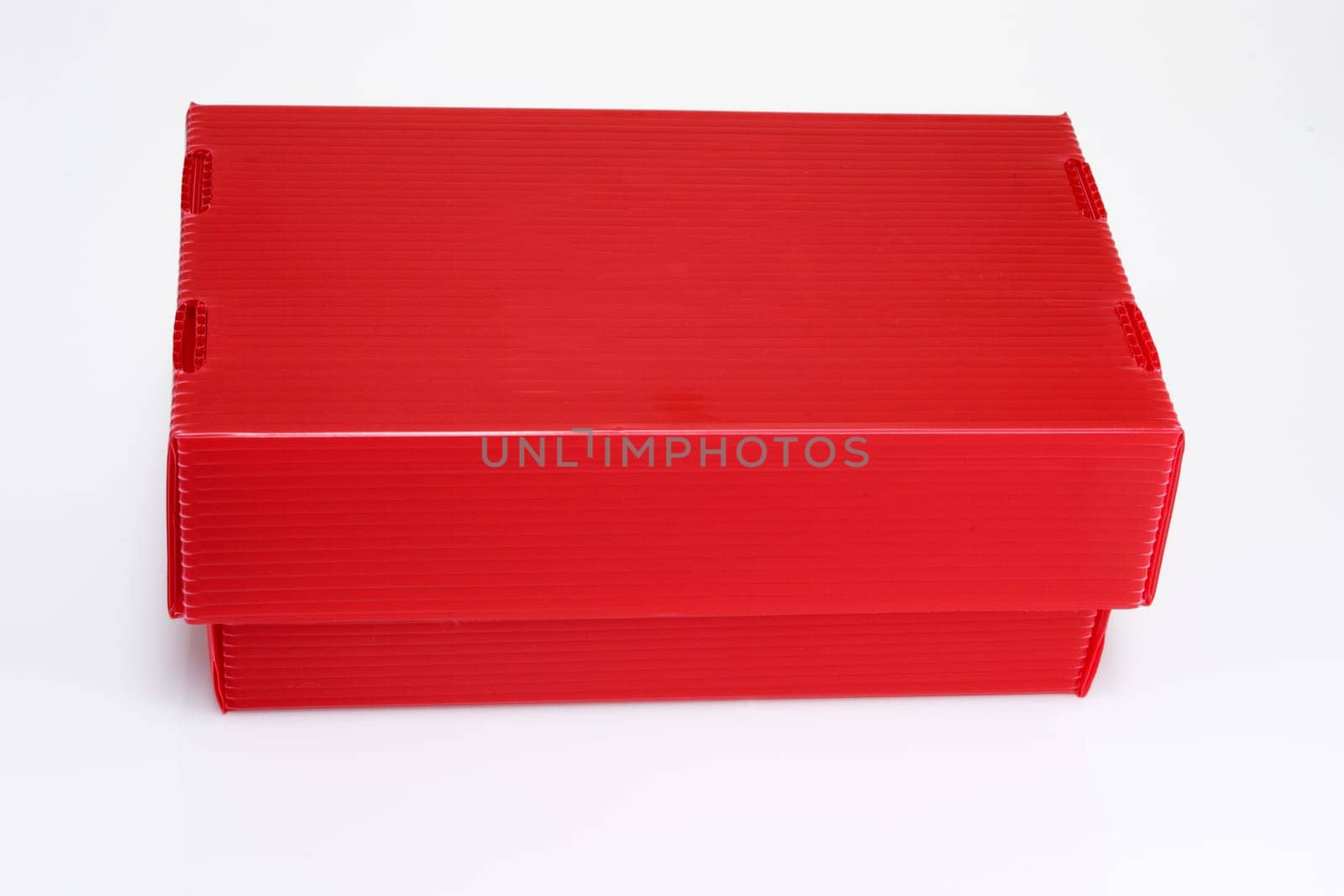 Red cardboard box