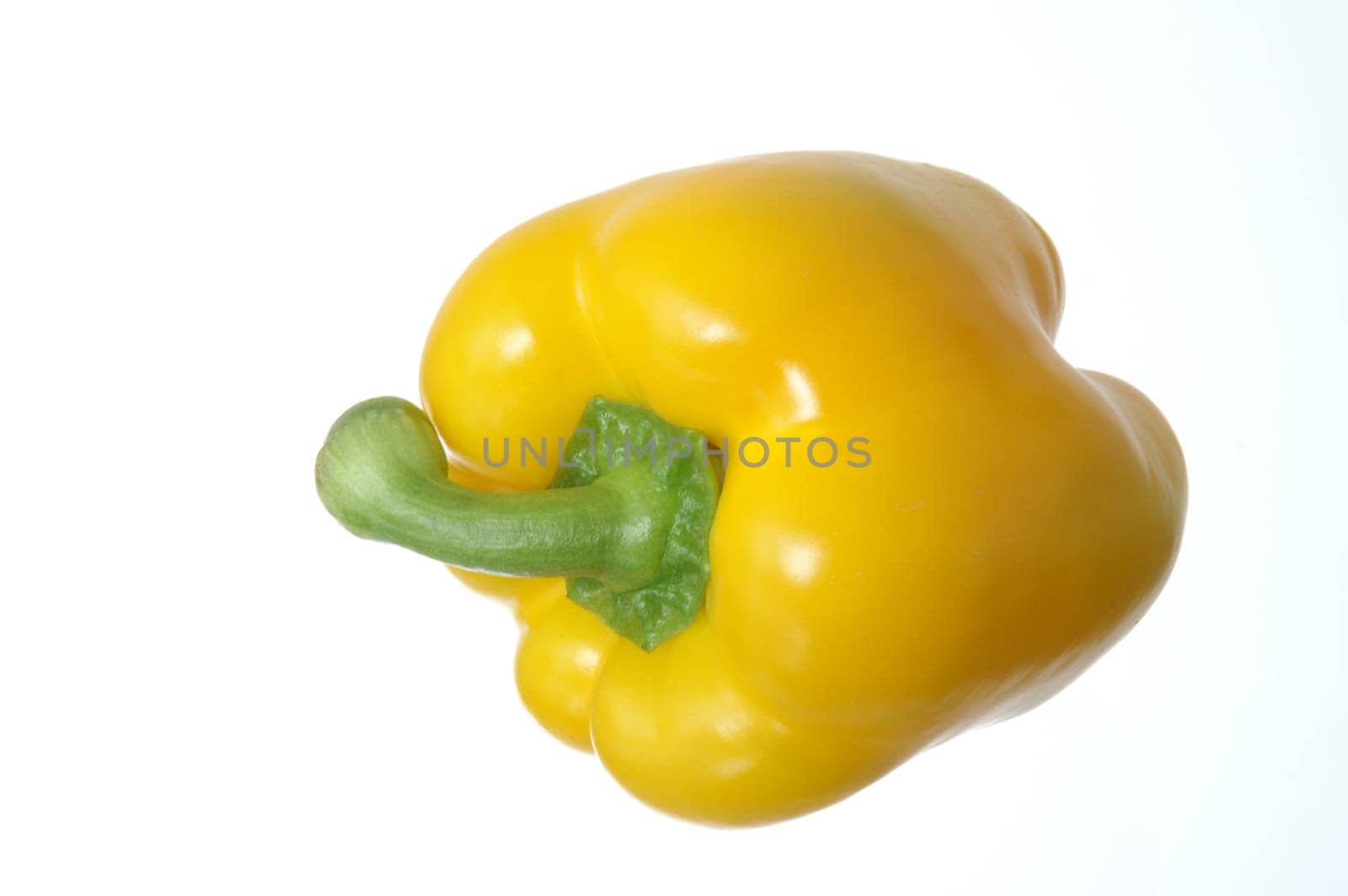 Yellow peppers,side view