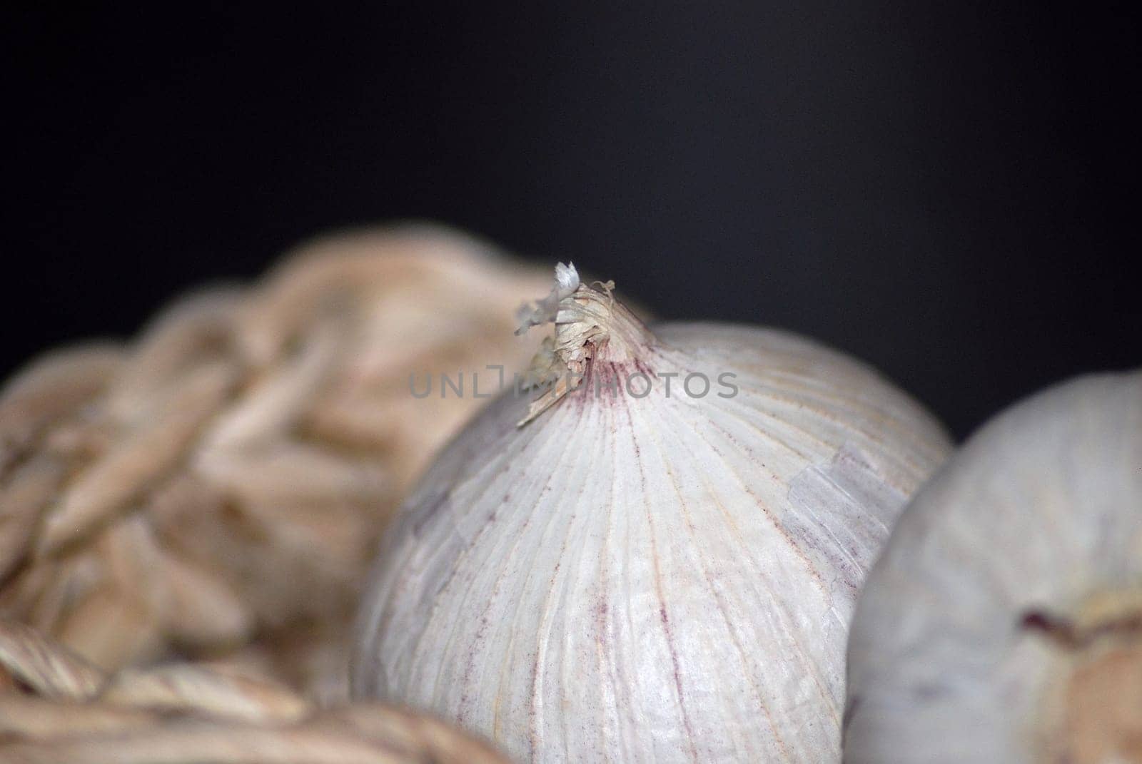 Garlic in basket