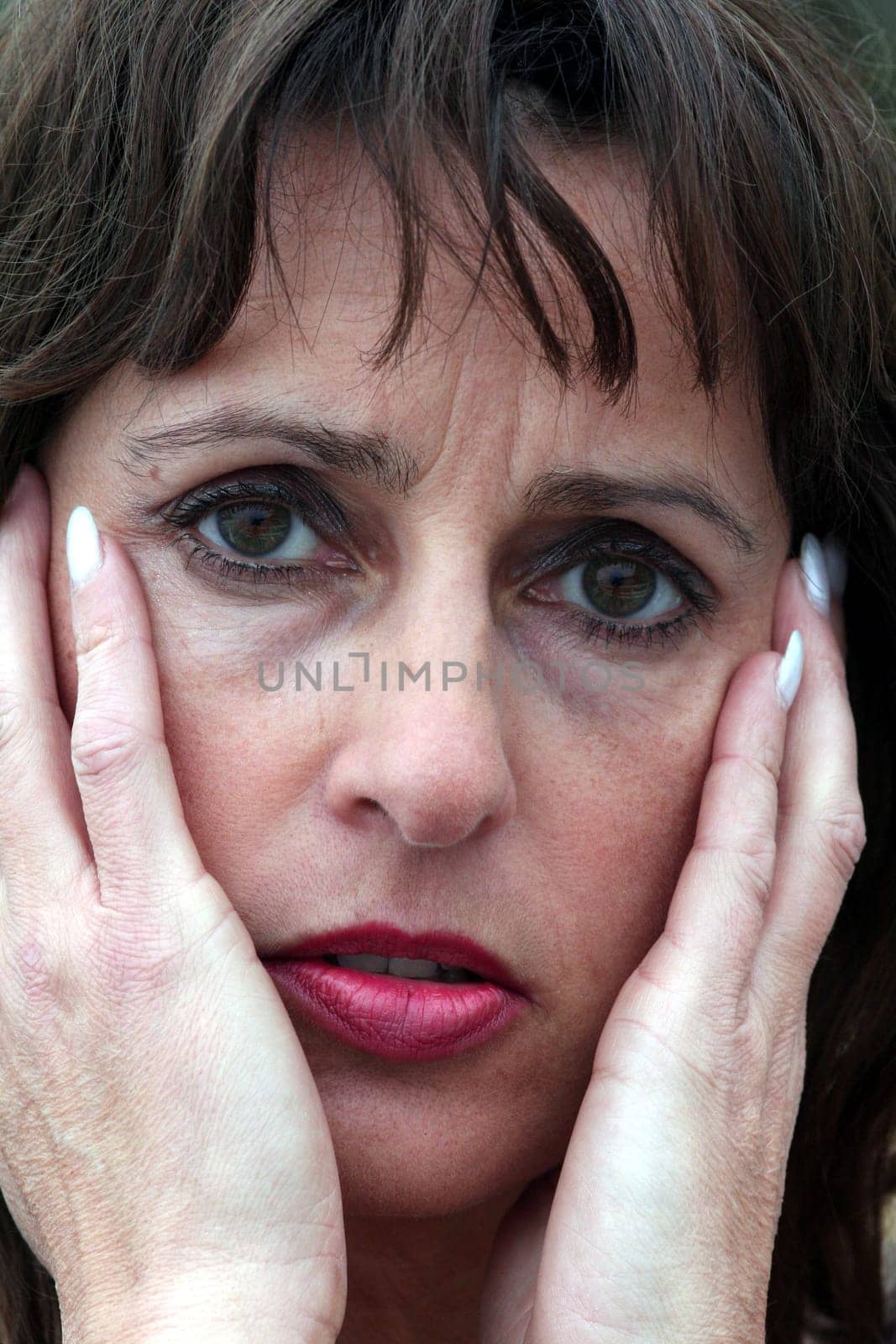 desperate look