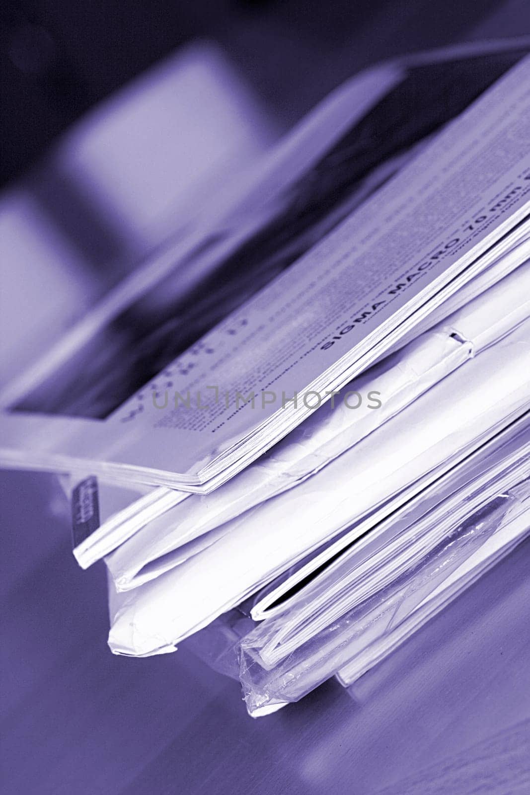 Stack of magazines