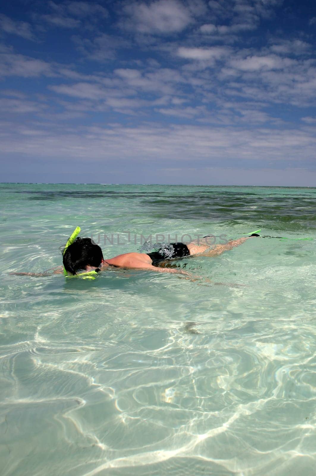 Woman snorkeling