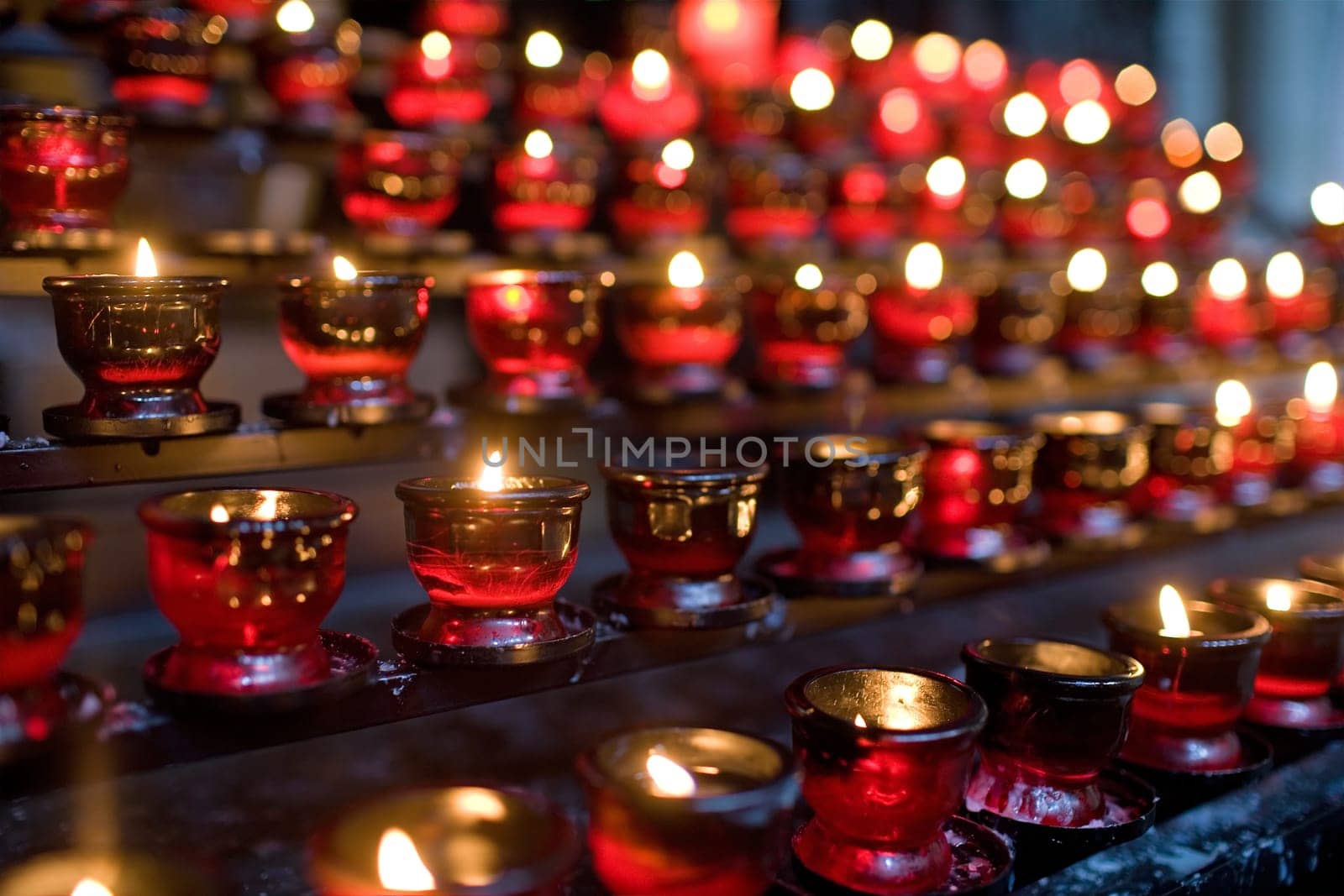 Candles in church