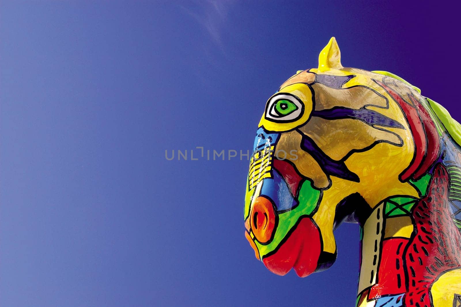 colorful horse's head