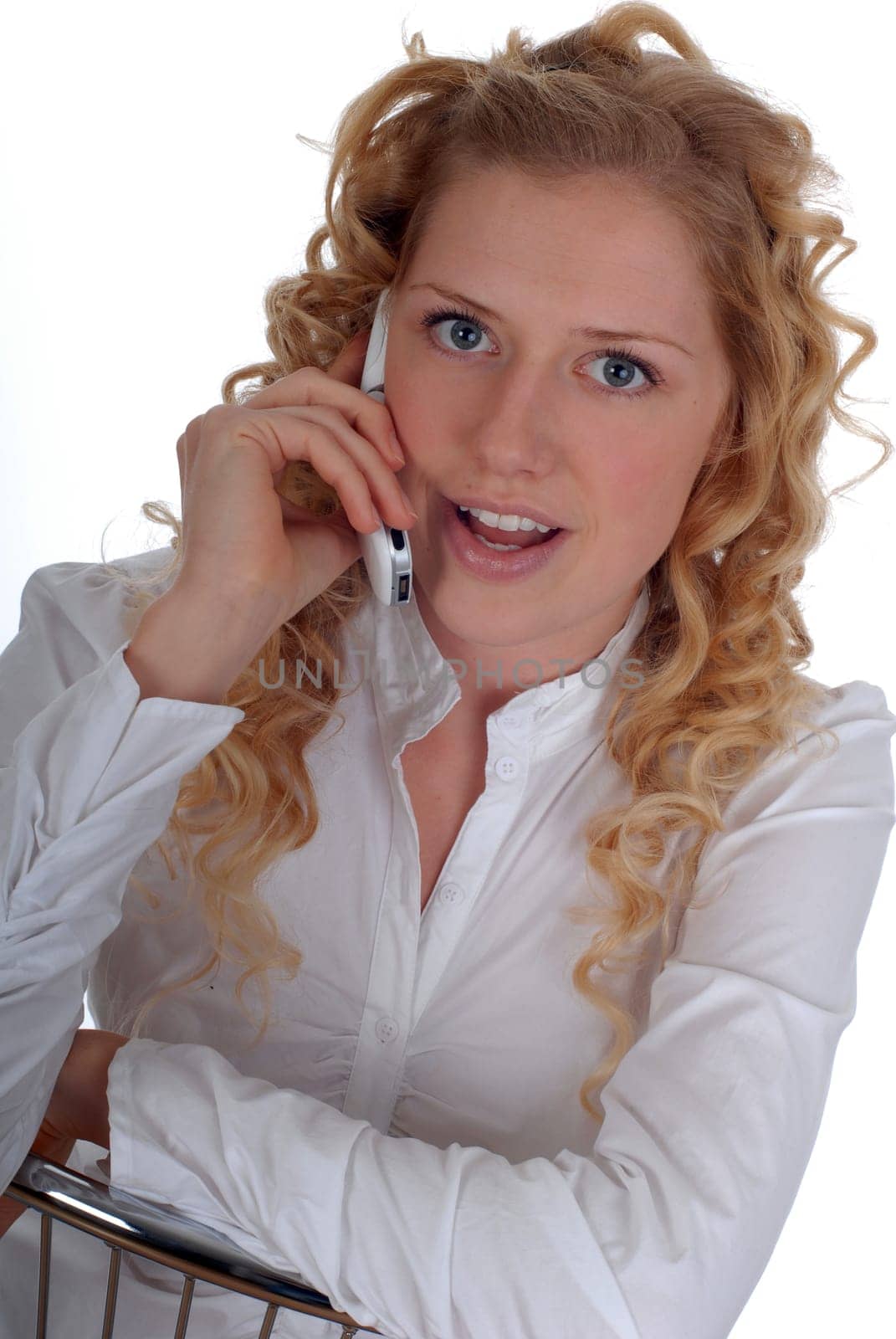 Young woman talking on the phone