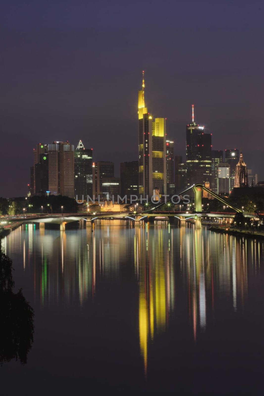 Skyline Frankfurt am Main at night