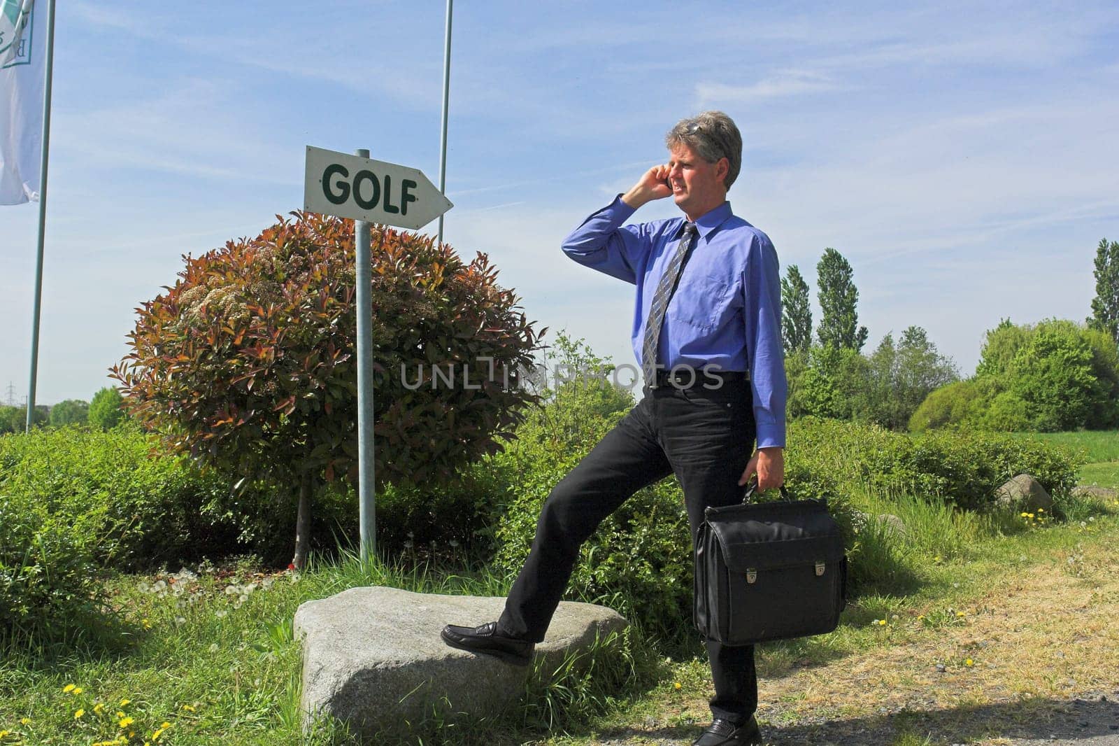 mobile businessman