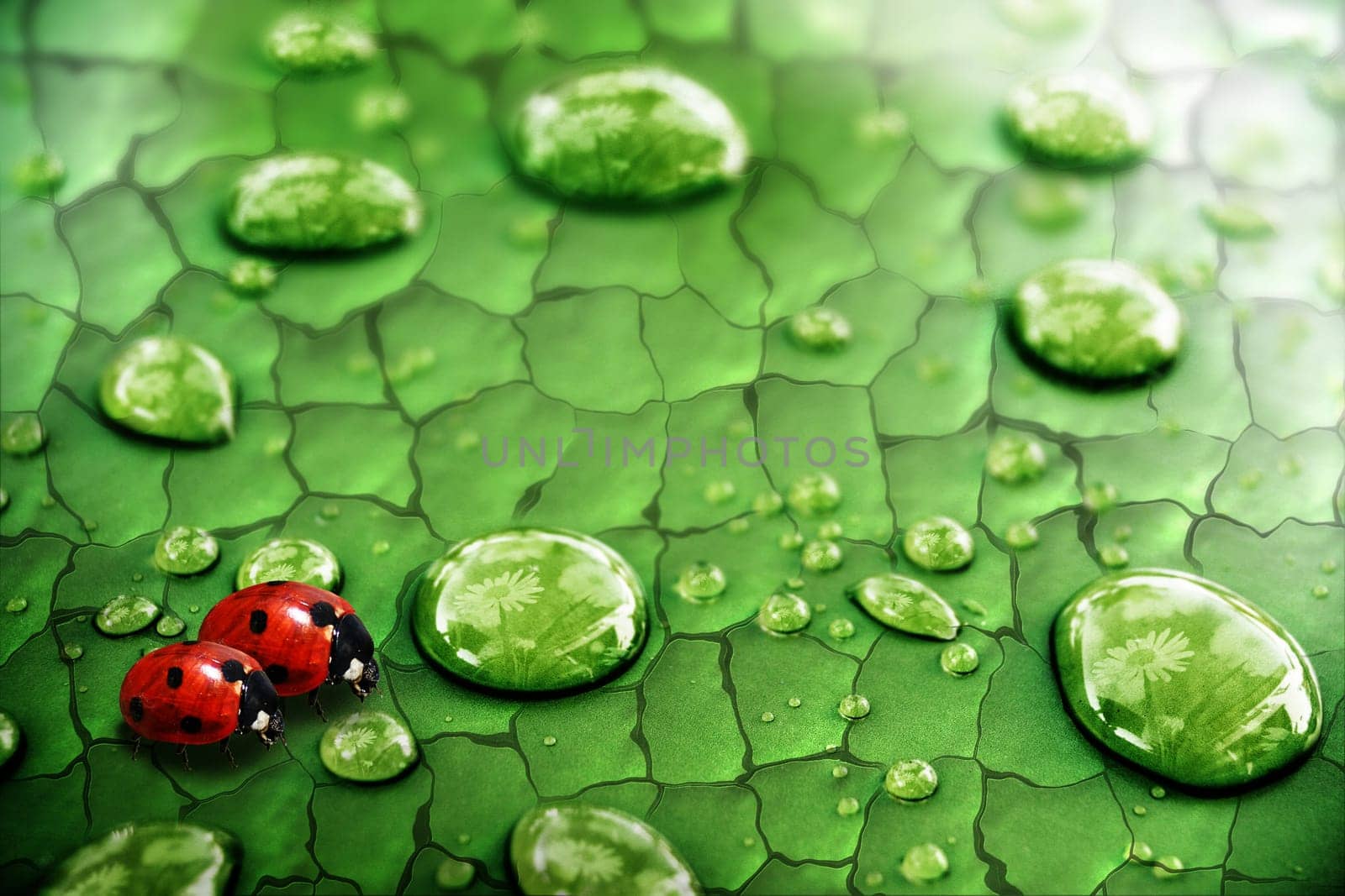According to the suggestion of "DagmarSchumach"" now also with reflection in the drops"