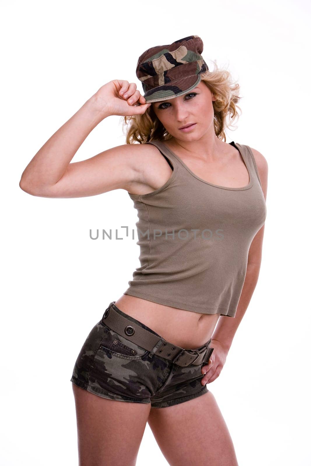 Woman in Military Look II