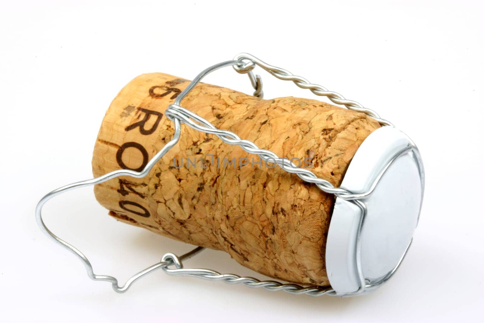 Champagne cork with agraffe