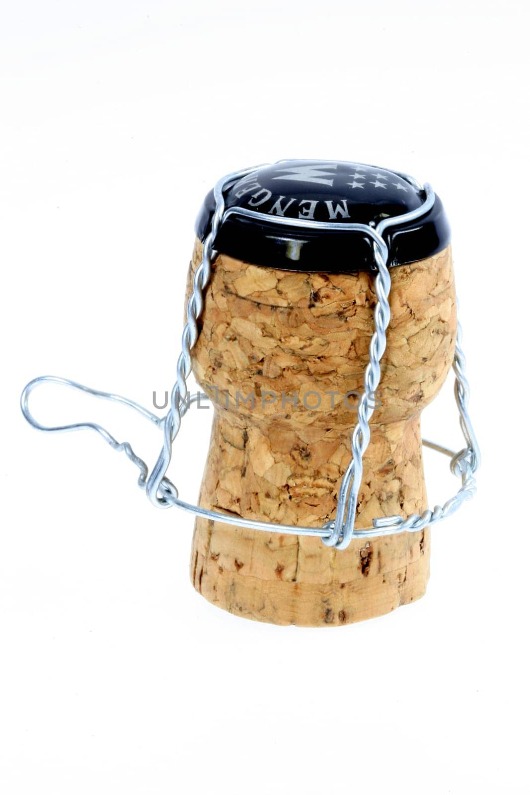 Agraffe with champagne corks