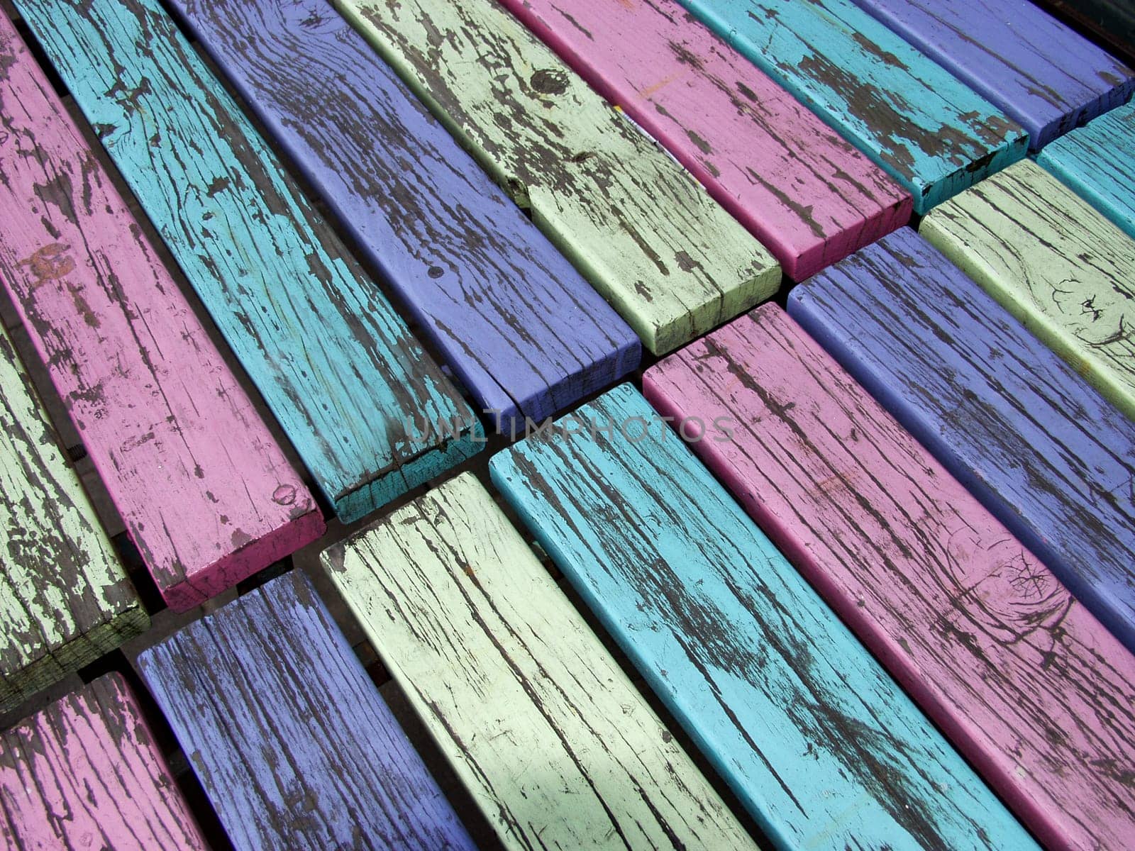 Colorful beer table
