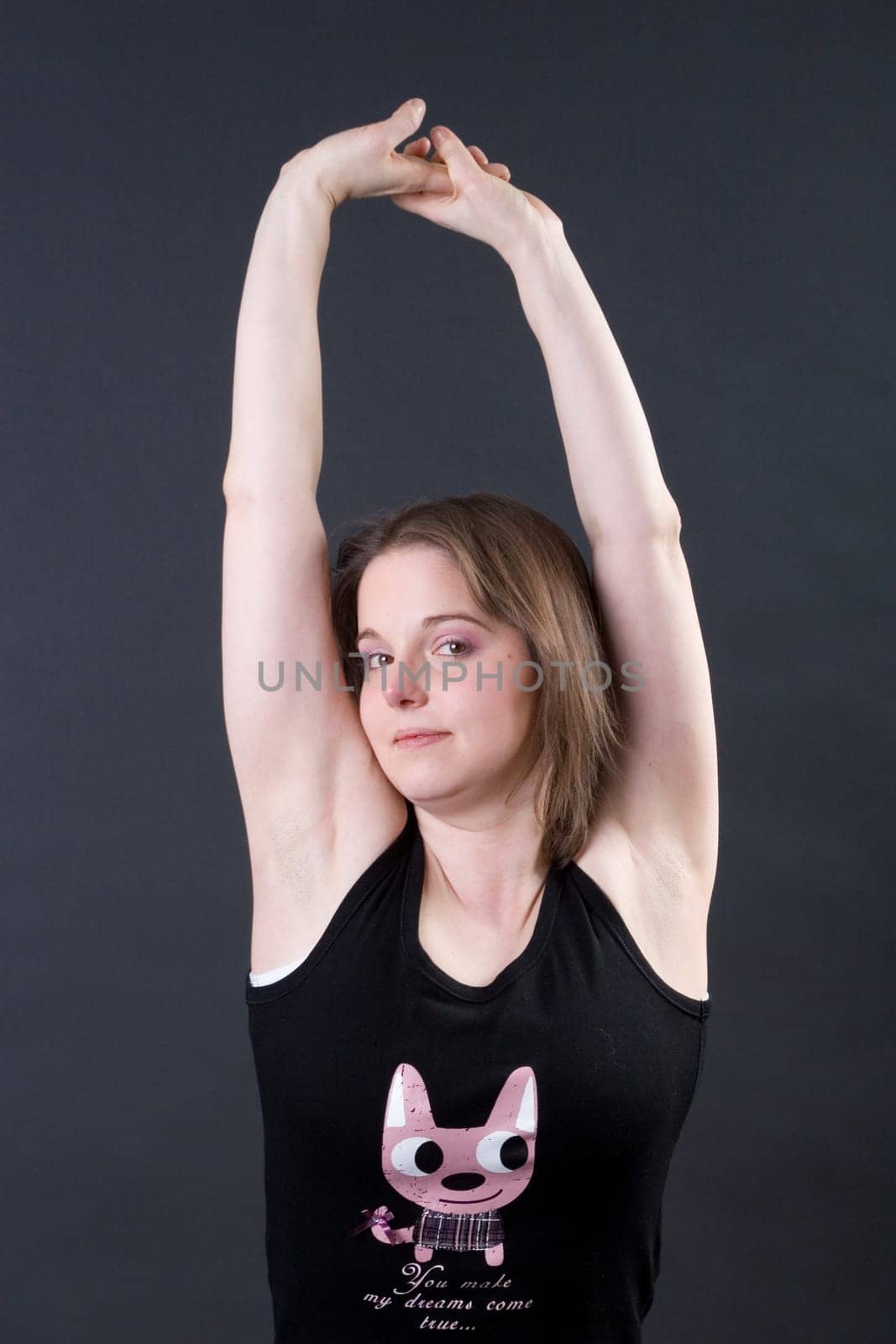 Sabine stretches herself