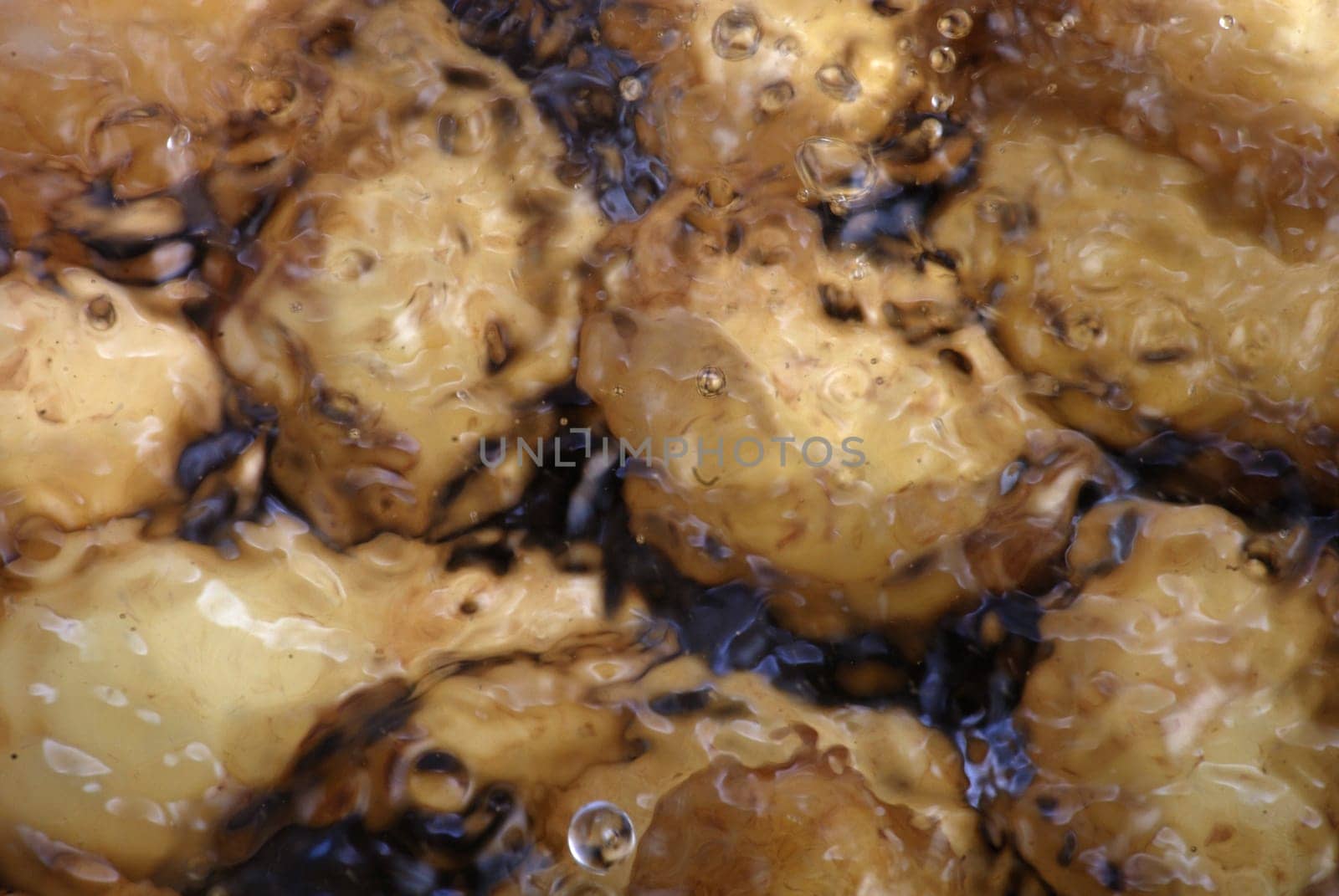 Pot of potatoes in water