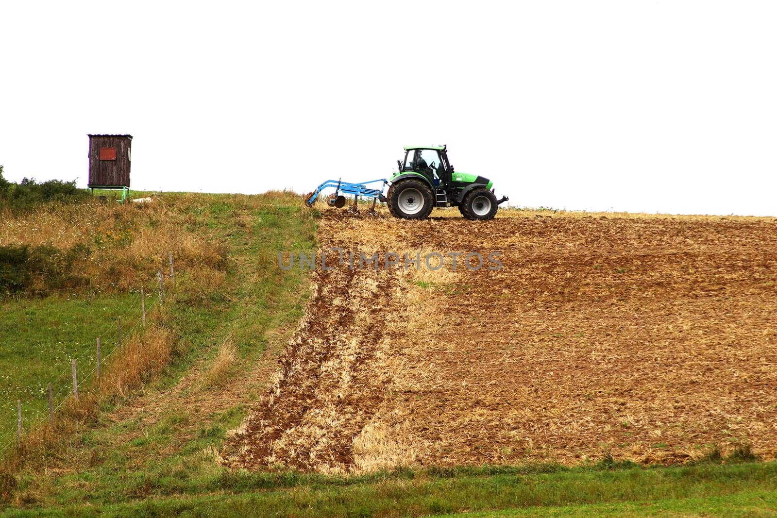 Tractor in the field