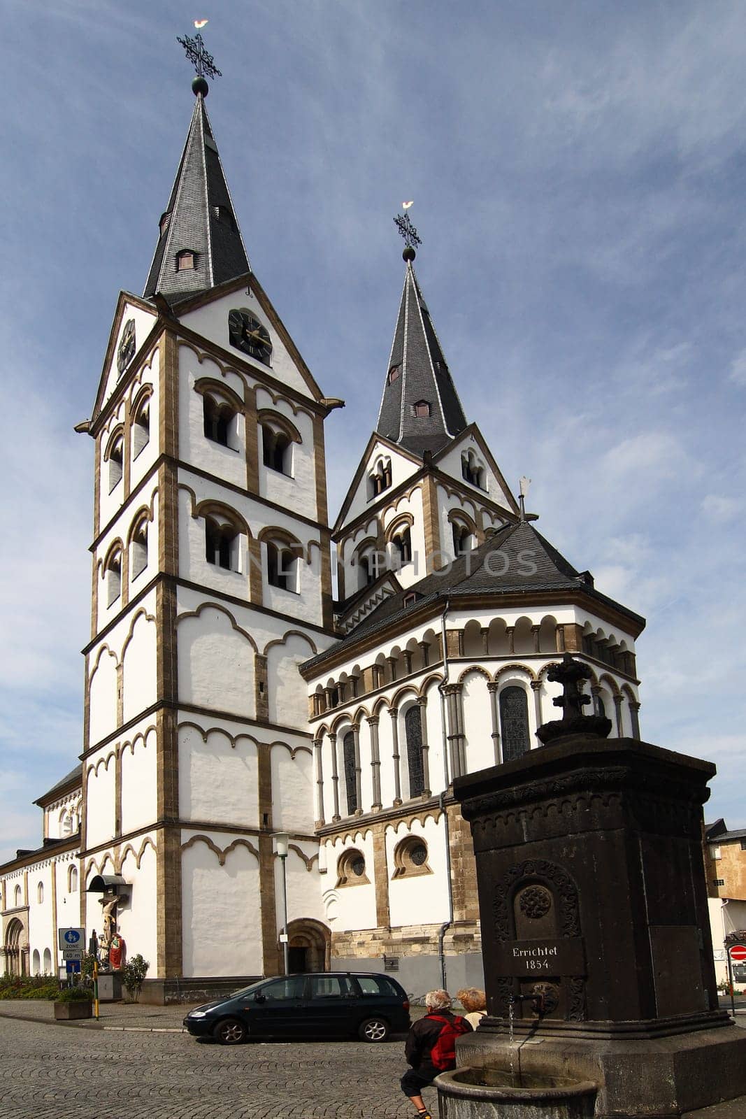 Church and fountain