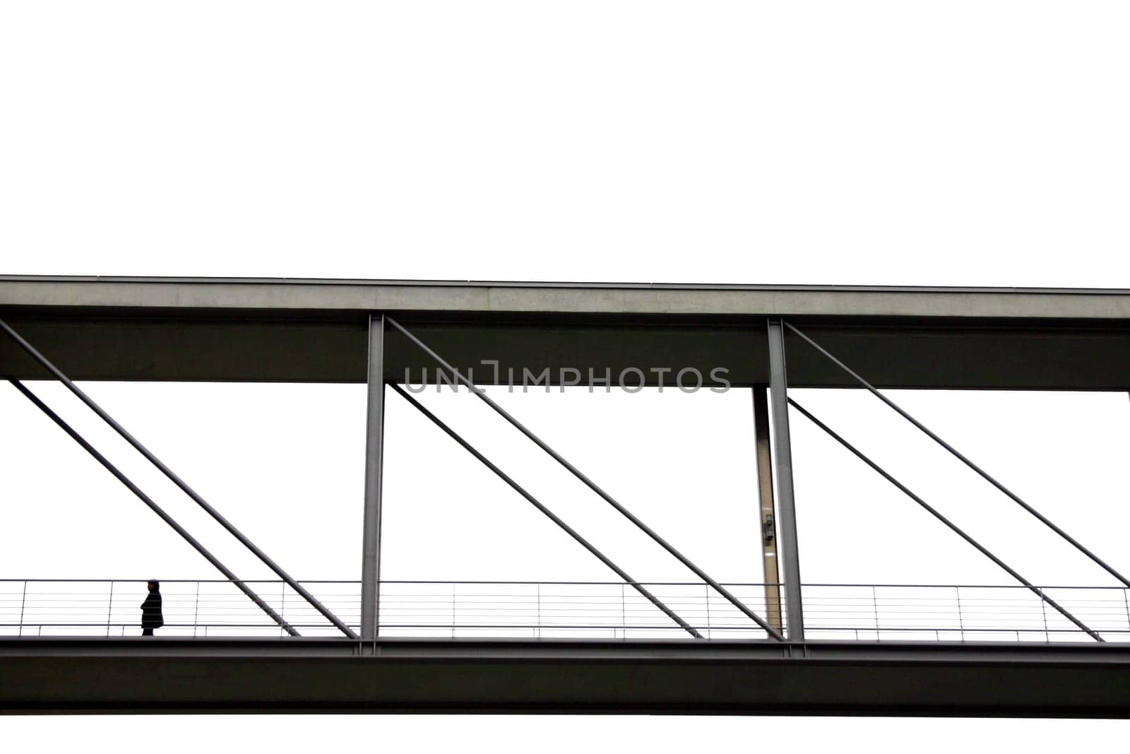 Man on a bridge