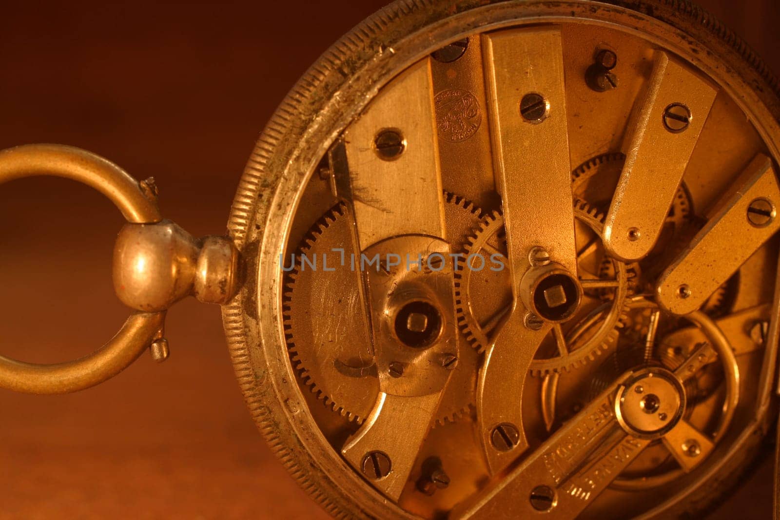 Detail of an old clock