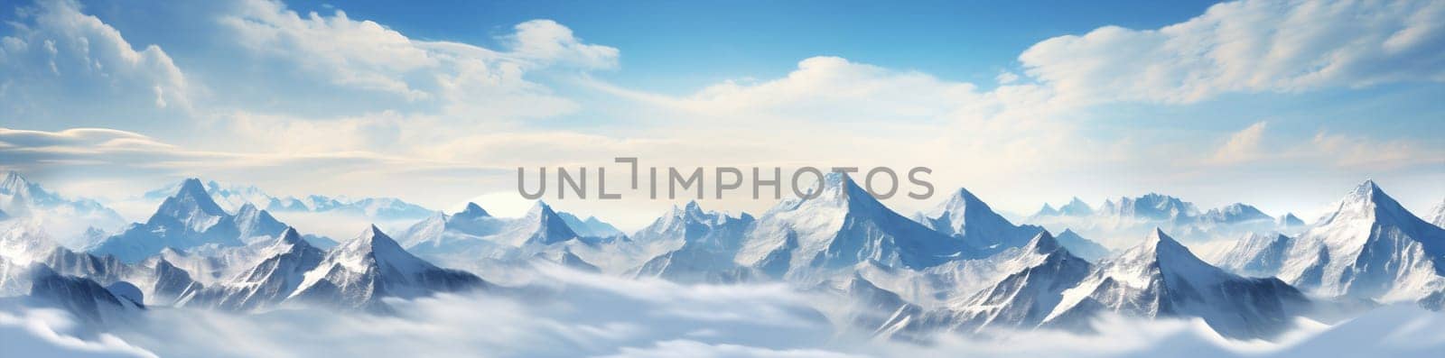 Panorama sea blue norway nature scandinavia winter snow north arctic landscape mountain beautiful fjord water island travel nordic