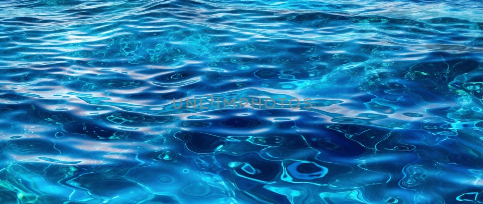 surface topview cosmetic overlay background abstract liquid banner ripple water design texture light sea ocean tropical trendy blue summer wave clean. Generative AI.