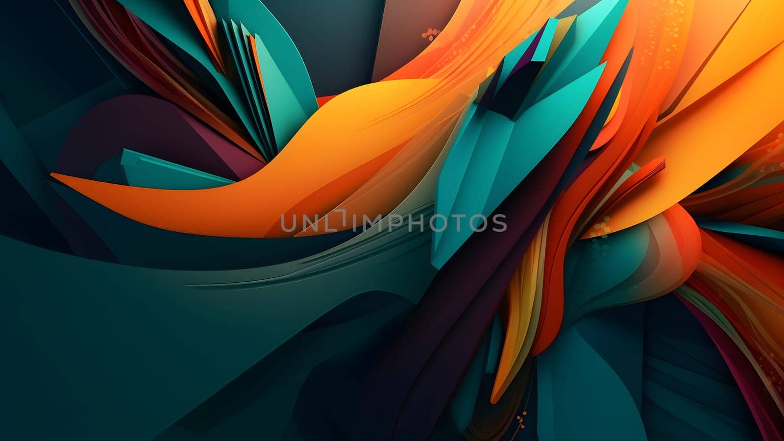 abstract teal-orange background and wallpaper. Not based on any actual person, scene or pattern.
