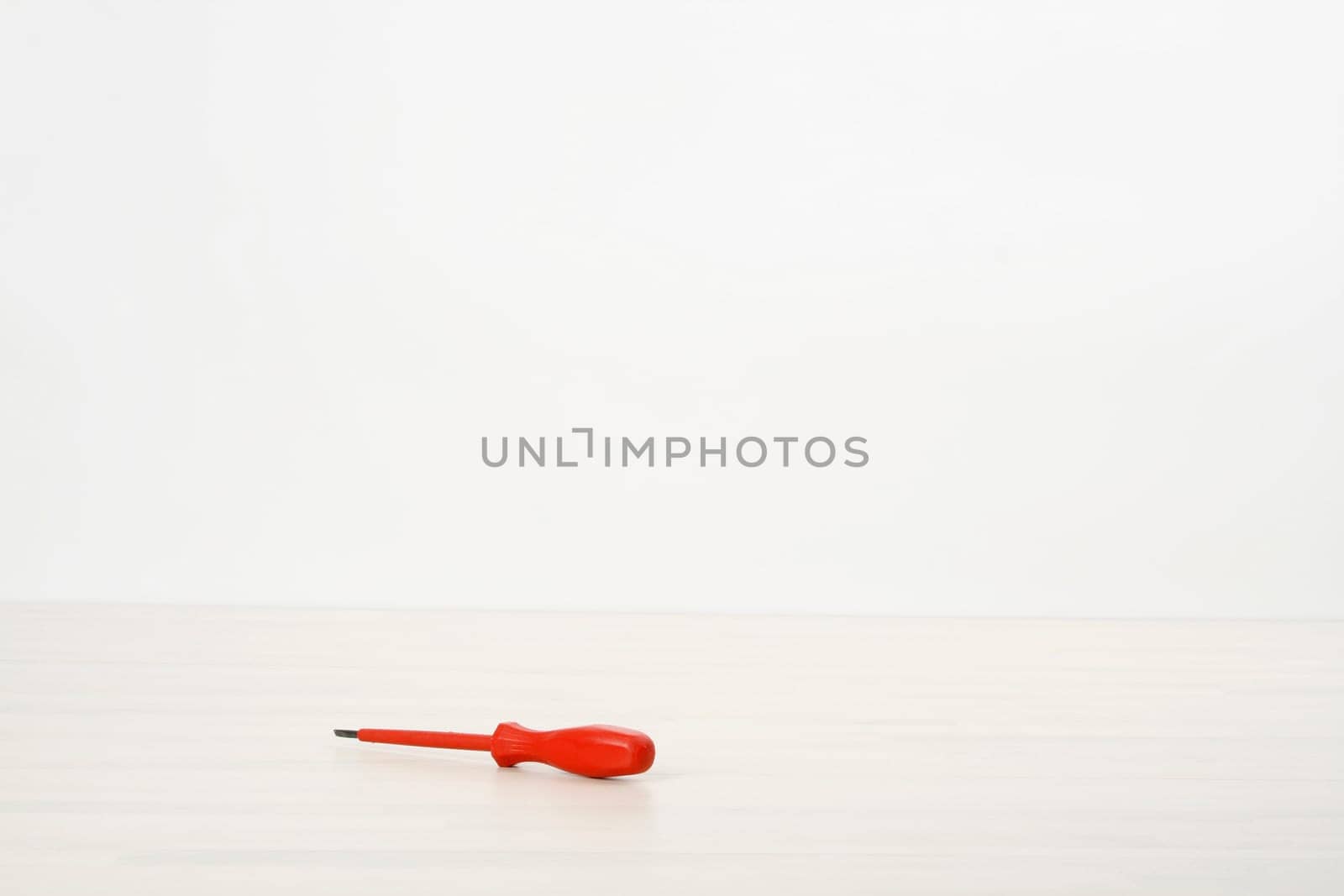 Screwdriver on the desk