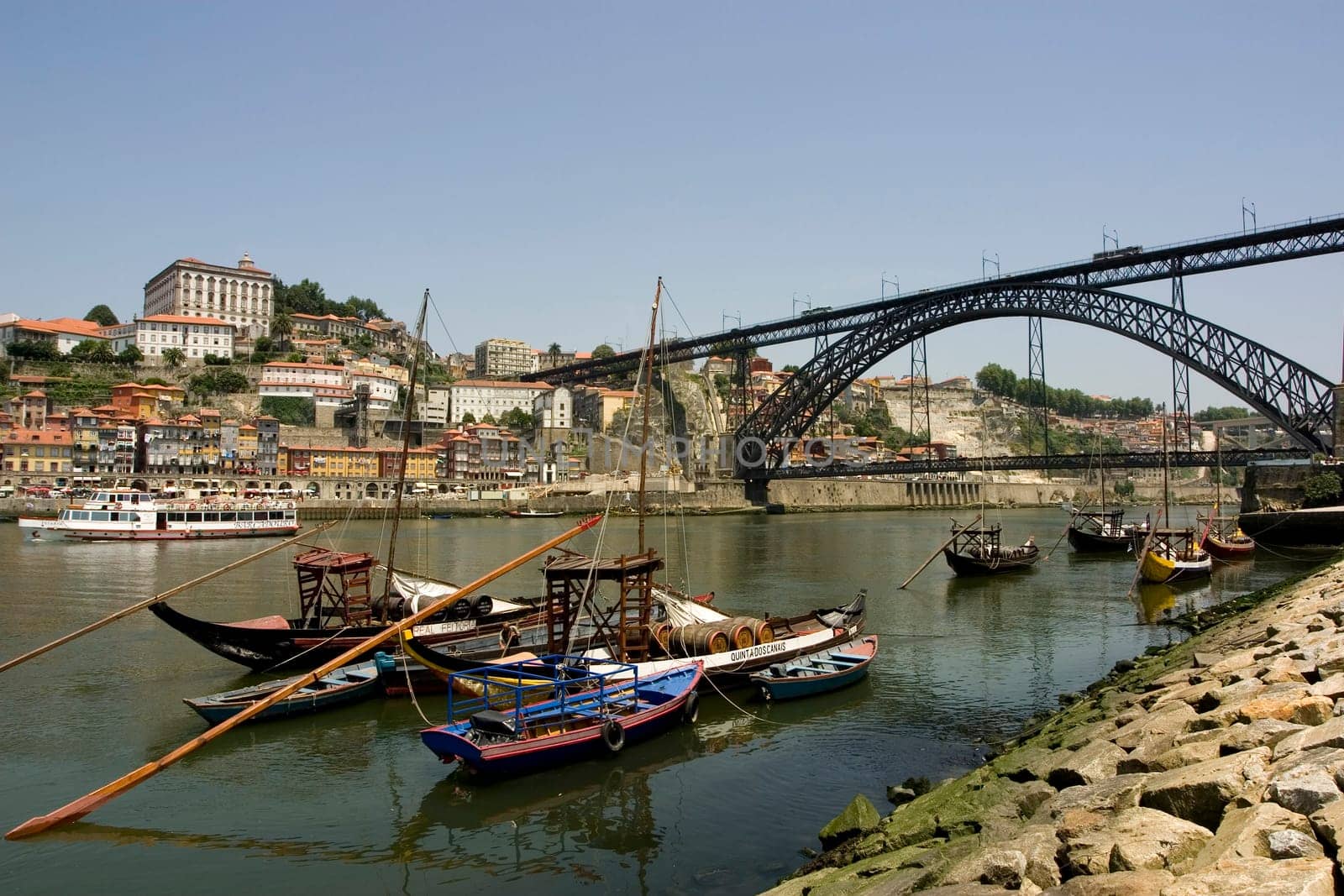 Port wine ships on the Douro