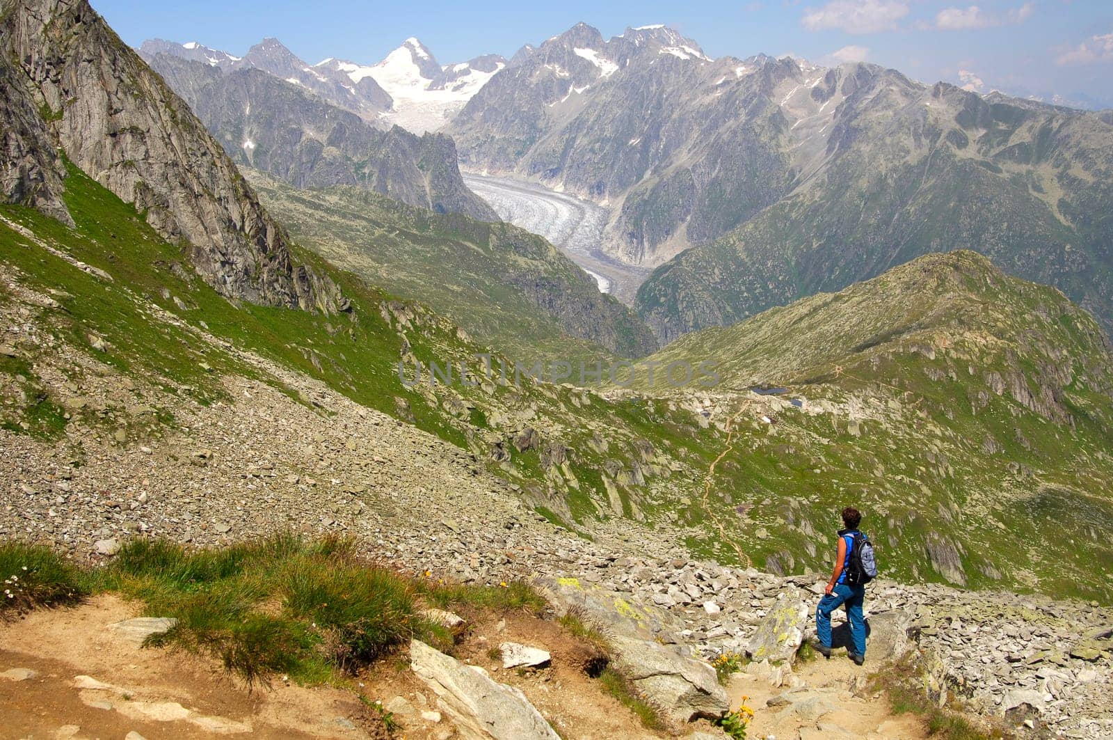 Valais Alps near Fiesch,Switzerland