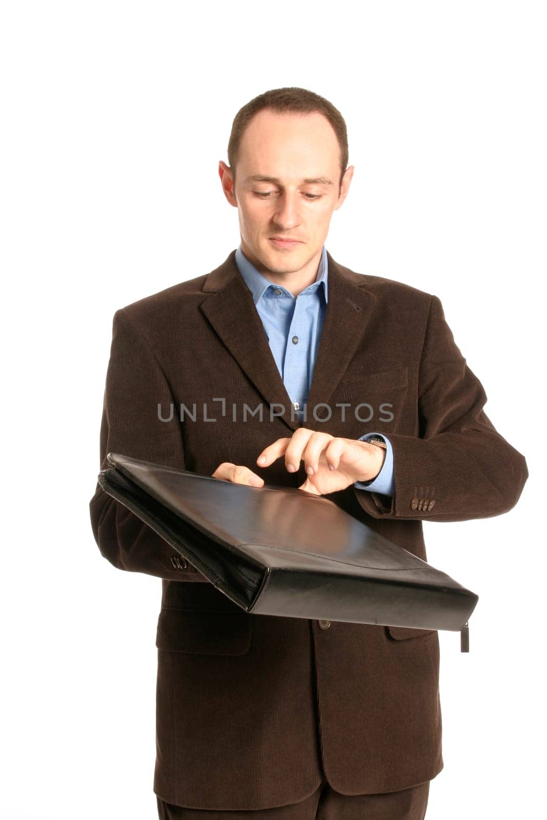 Businessman with briefcase