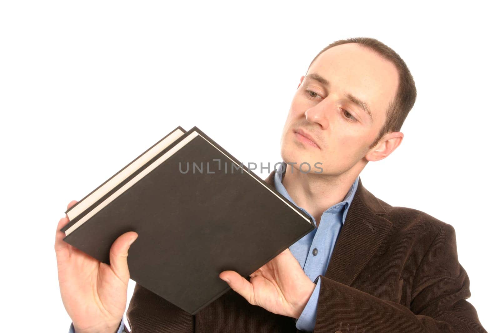 Man with books