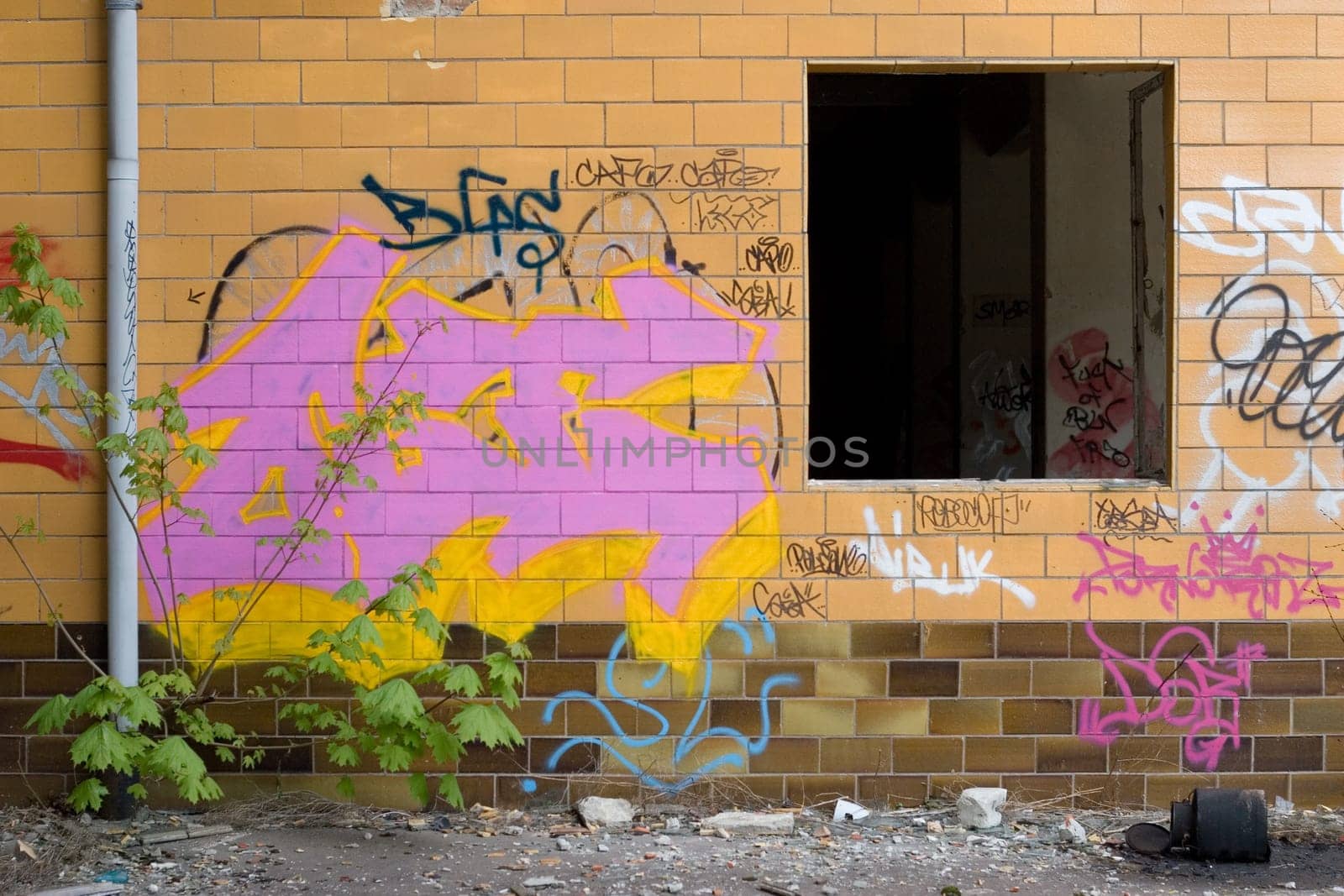 Graffiti wall