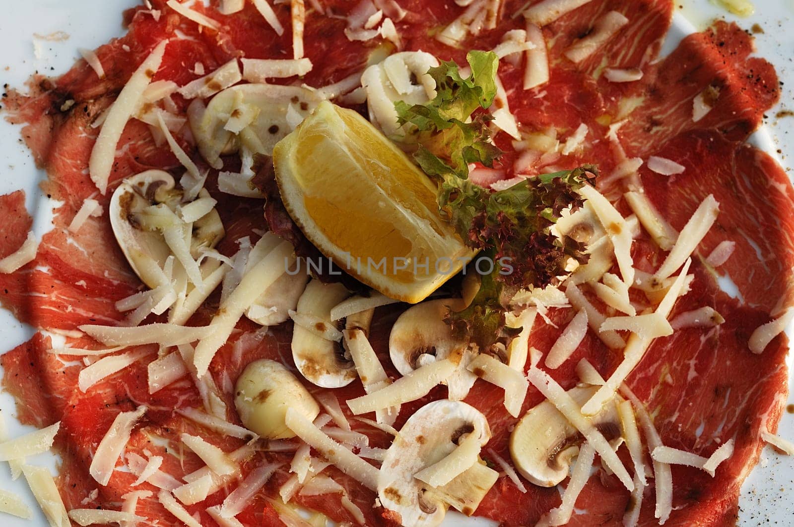 Beef carpaccio