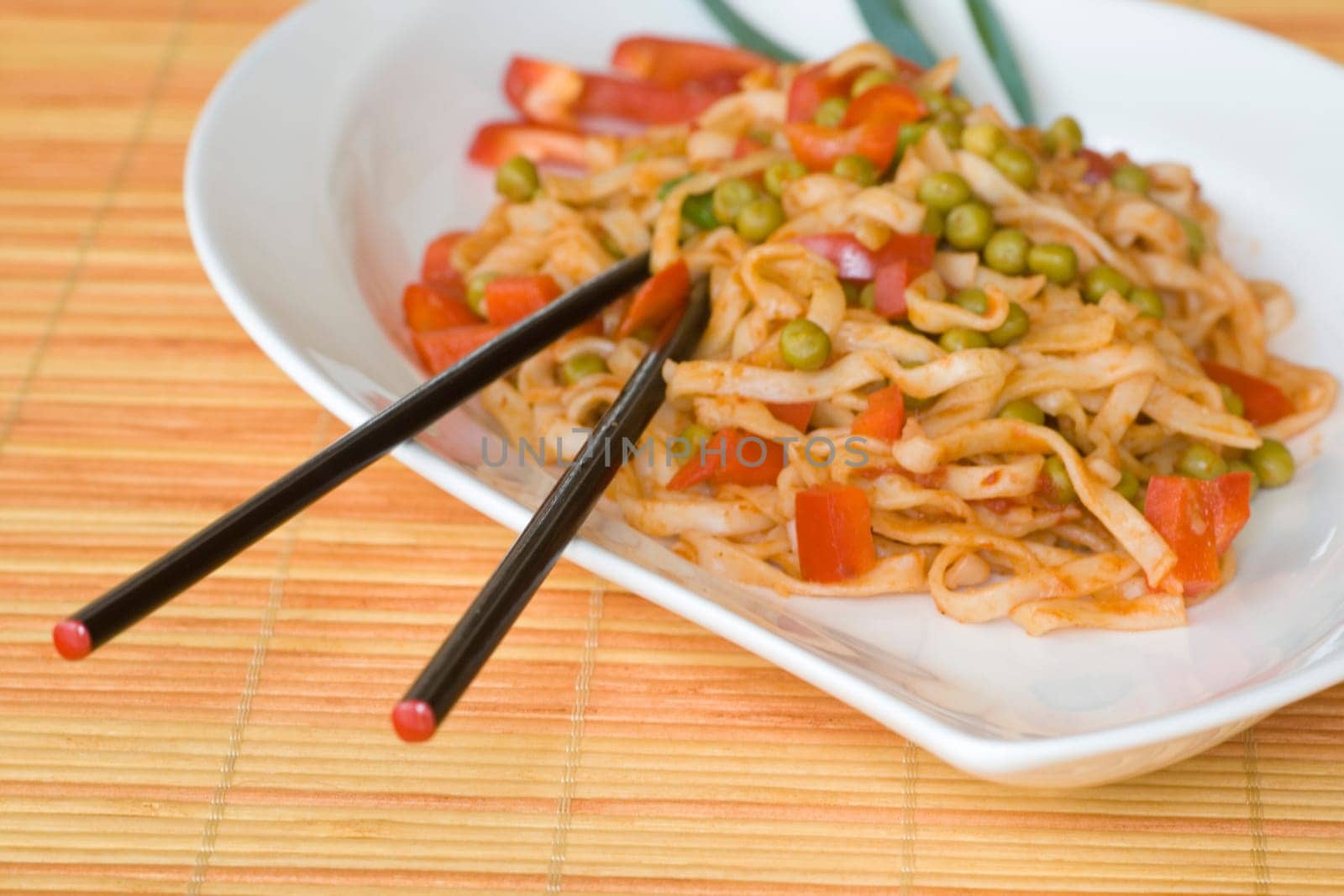Miennoodles with vegetables