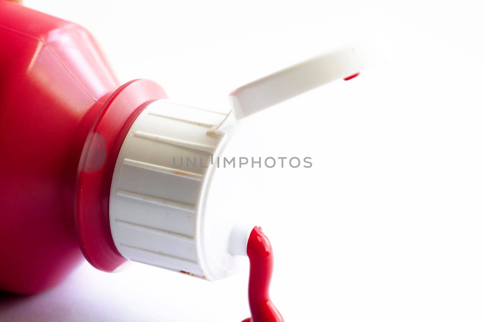 red acrylic paint