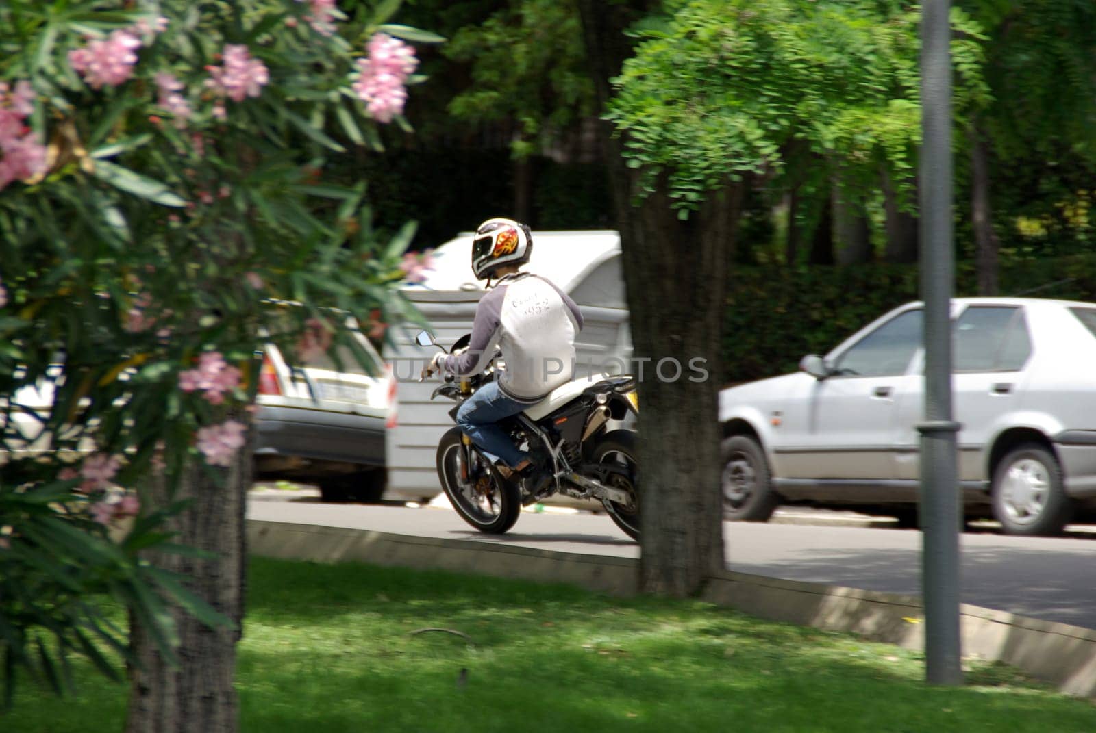 Two-wheeler and summer mood - motorcyclists