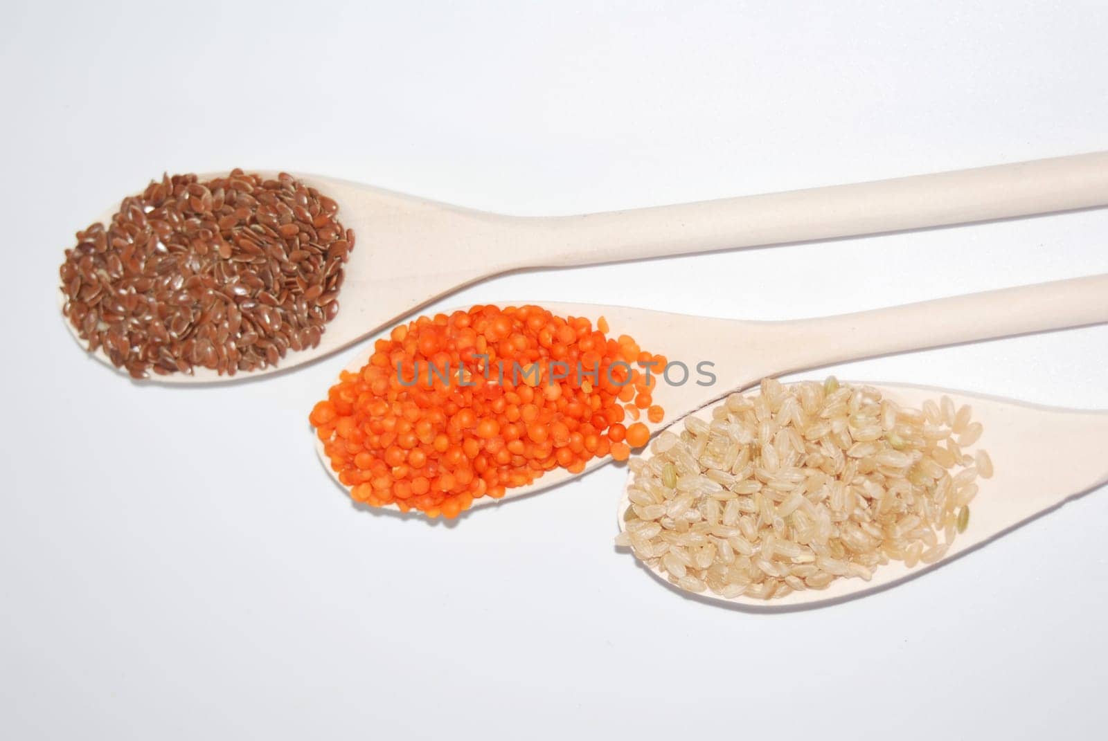 Rice,Lentils,Linen Seeds