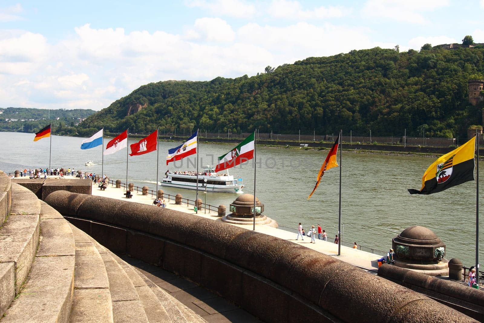 Flags on the Rhine
