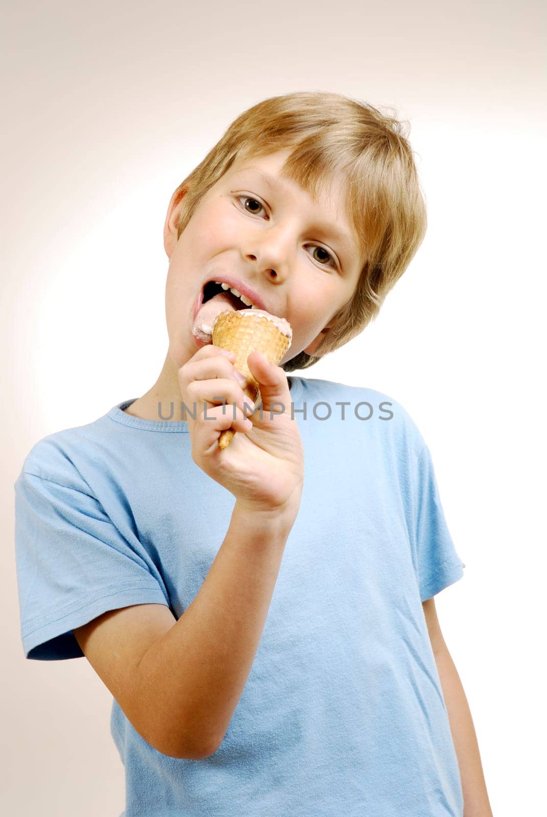 Boy with ice cream