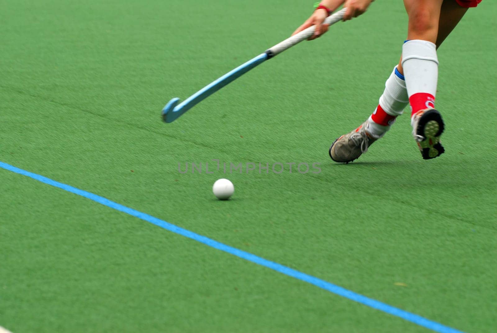 Field hockey scene