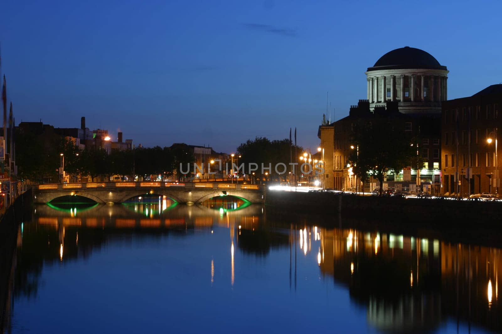 Dublin - River Liffey with Four Courts