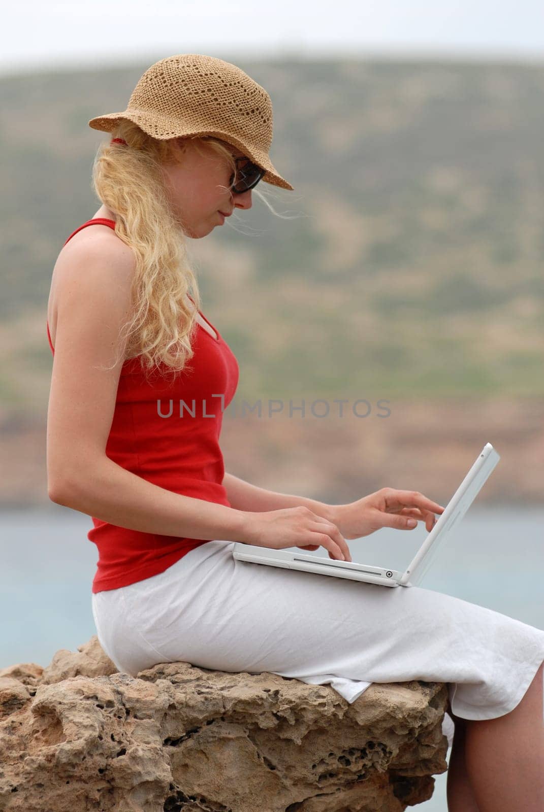 Woman with laptop