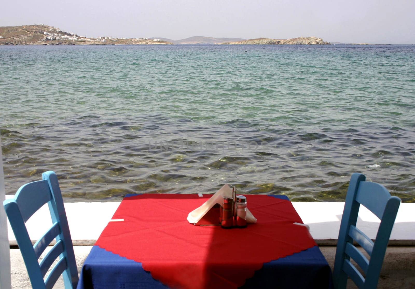 ... in the port of Mykonos