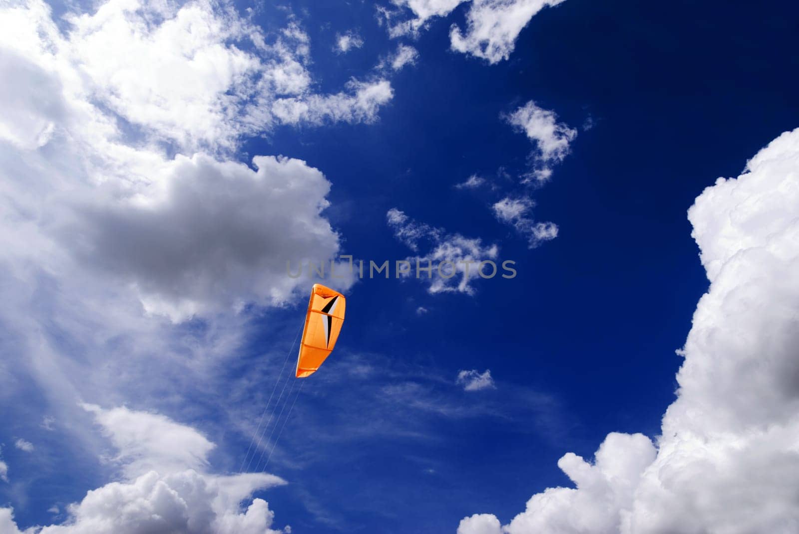 with the wind